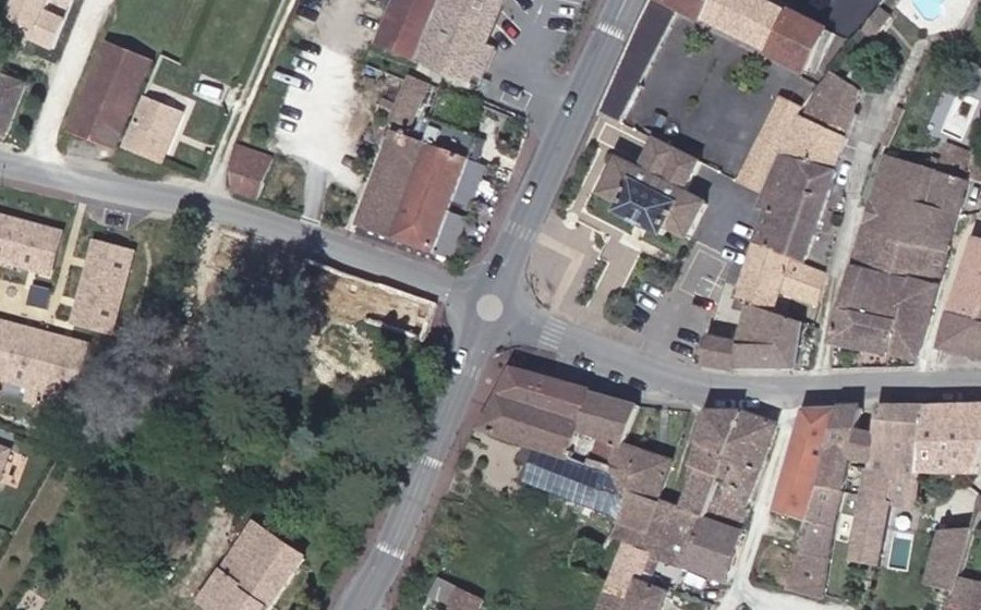 Vue aérienne du Mini-giratoire n°291619379