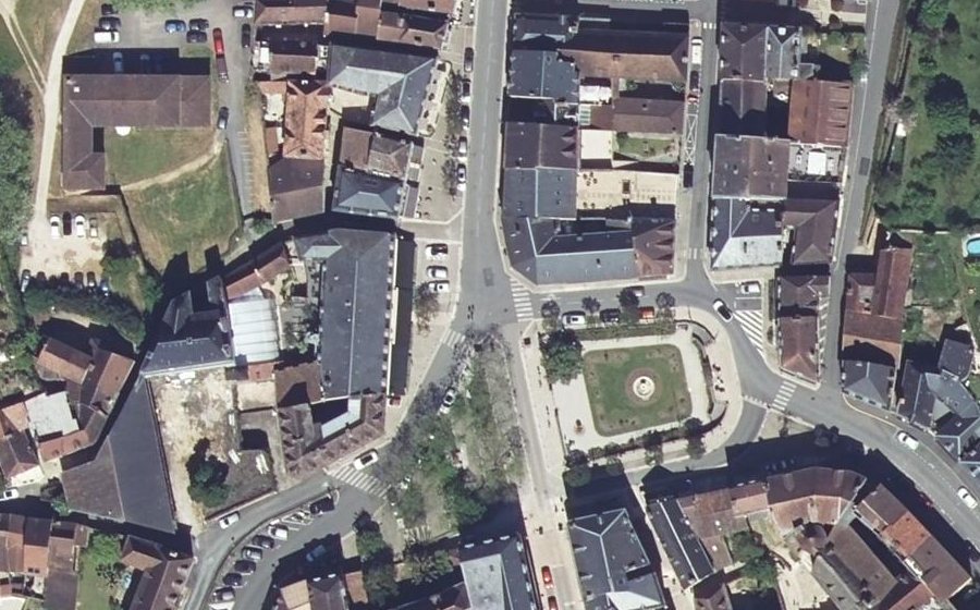 Vue aérienne du Mini-giratoire n°296139941