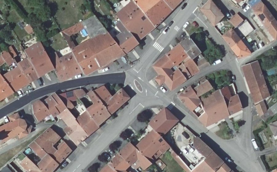 Vue aérienne du Mini-giratoire n°302320246