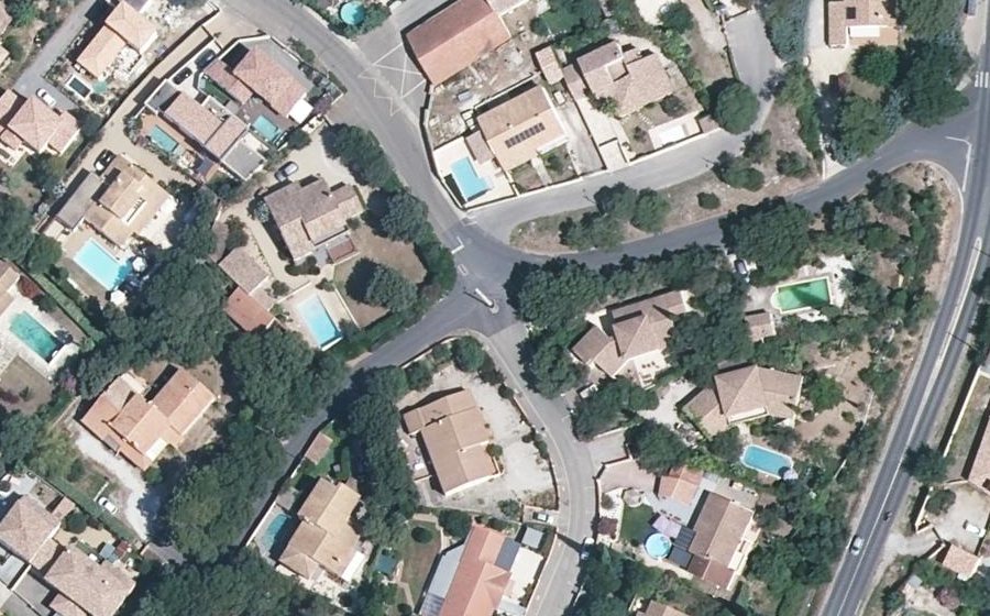Vue aérienne du Mini-giratoire n°302355108