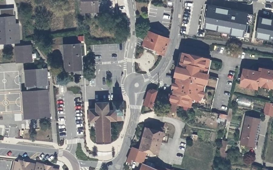 Vue aérienne du Mini-giratoire n°307940872