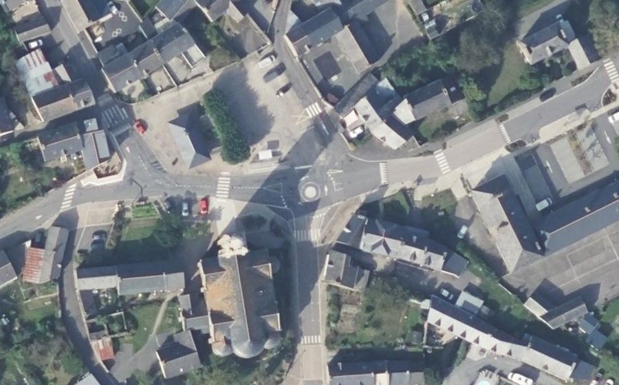Vue aérienne du Mini-giratoire n°308123883