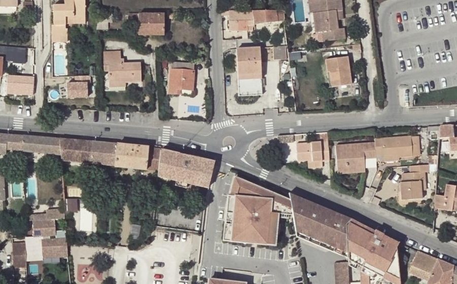 Vue aérienne du Mini-giratoire n°308812257