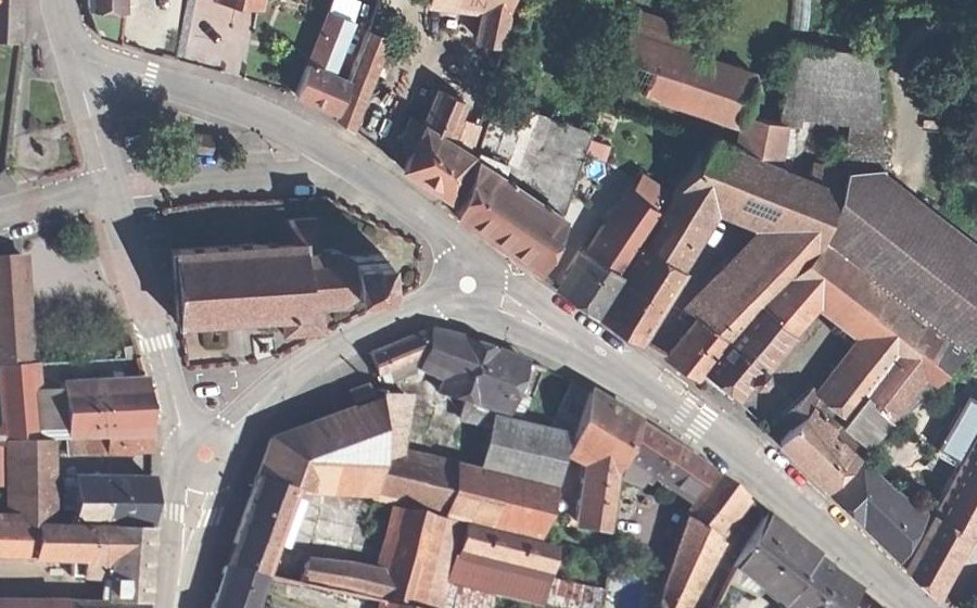 Vue aérienne du Mini-giratoire n°309639941