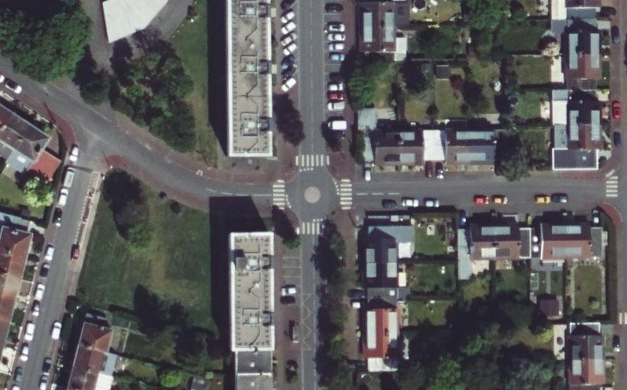 Vue aérienne du Mini-giratoire n°311003402