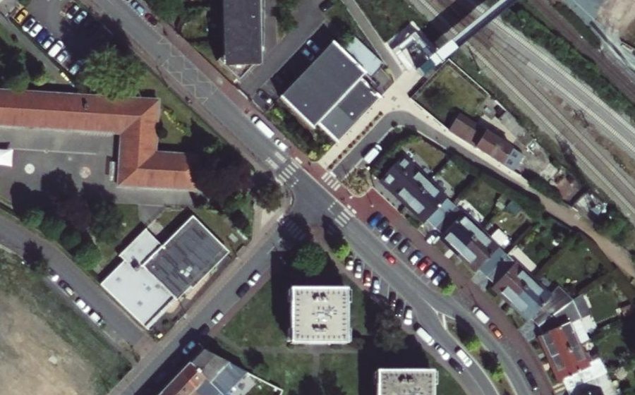 Vue aérienne du Mini-giratoire n°311003416