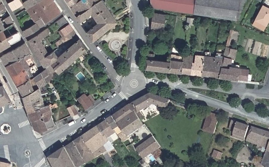 Vue aérienne du Mini-giratoire n°312025143
