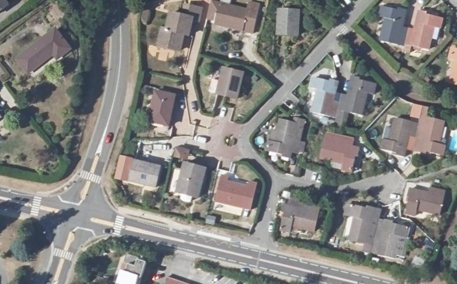 Vue aérienne du Mini-giratoire n°316110468