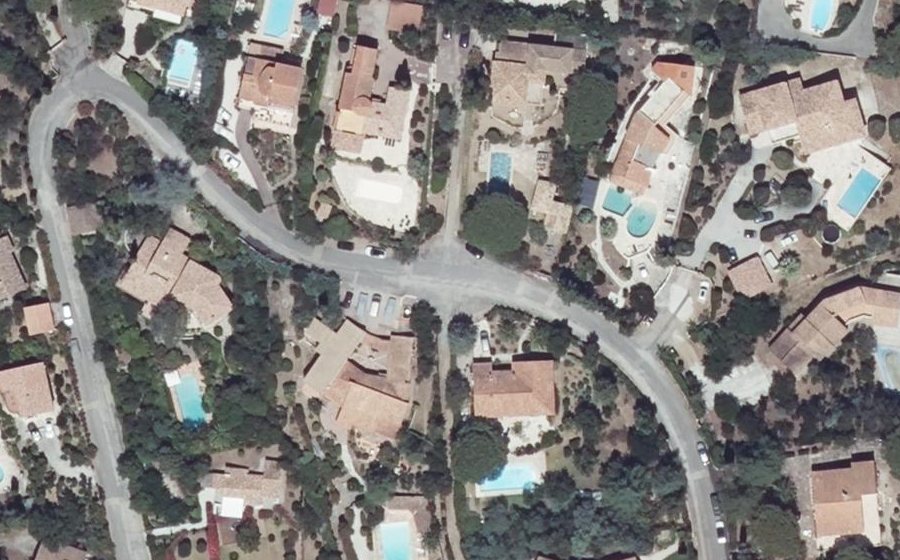 Vue aérienne du Rond-Point Bellevue