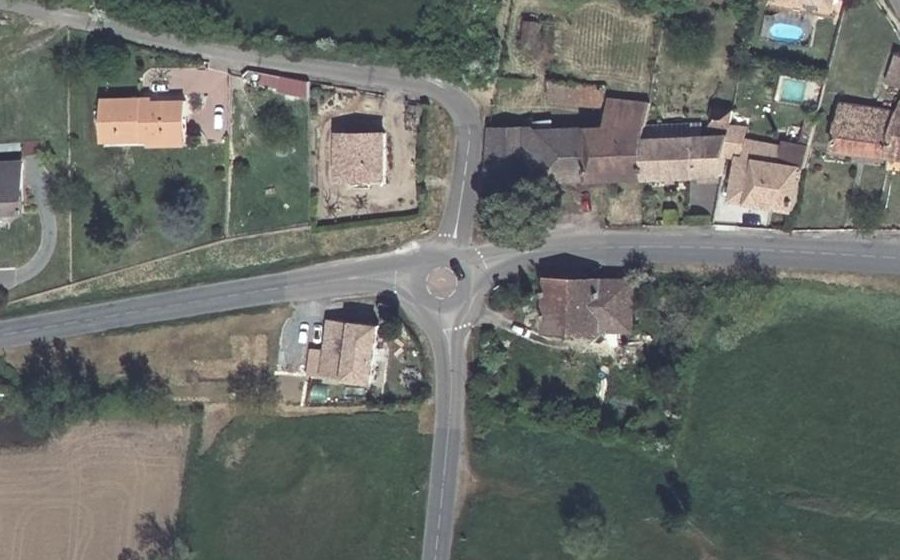Vue aérienne du Mini-giratoire n°327169119