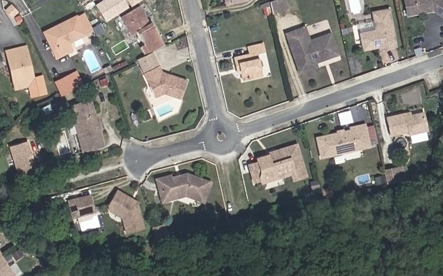 Vue aérienne du Mini-giratoire n°335514301