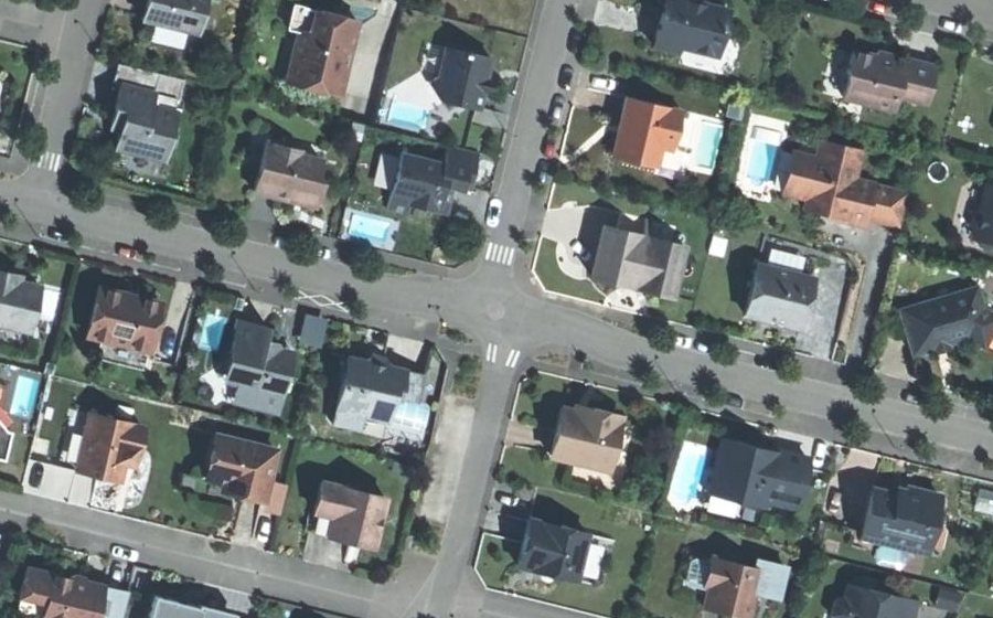 Vue aérienne du Mini-giratoire n°338029006