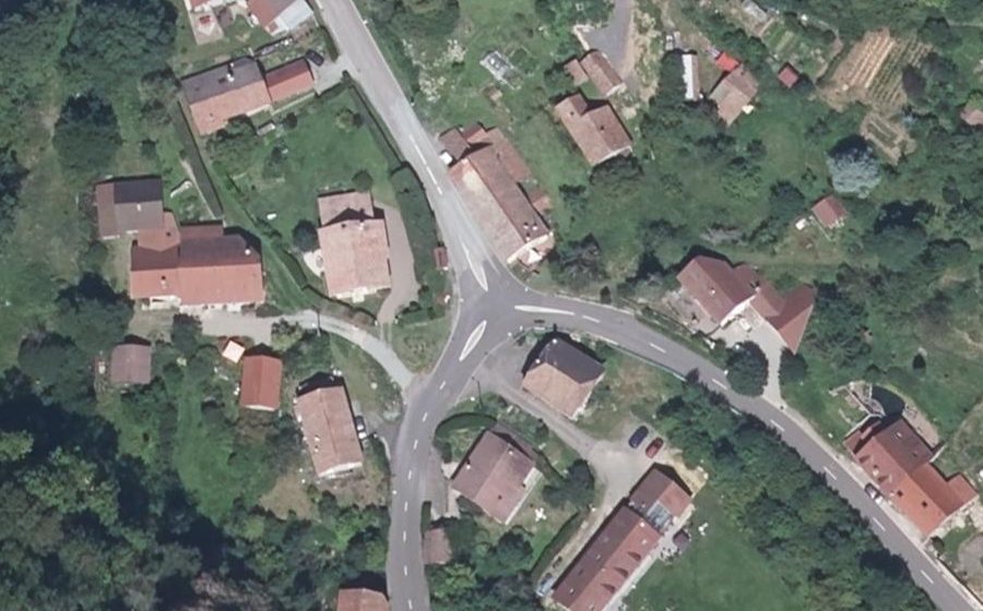 Vue aérienne du Mini-giratoire n°340011134