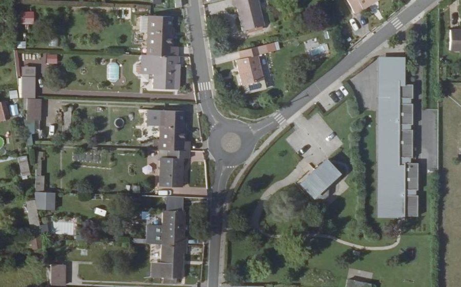 Vue aérienne de la Place Georges Mouchet