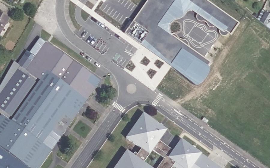 Vue aérienne du Mini-giratoire n°346356699