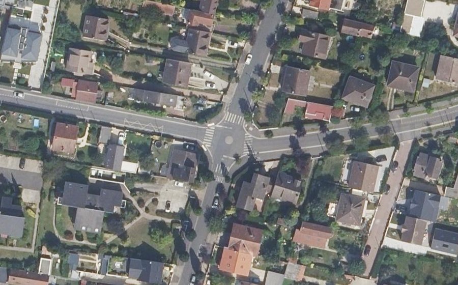 Vue aérienne du Mini-giratoire n°347341344