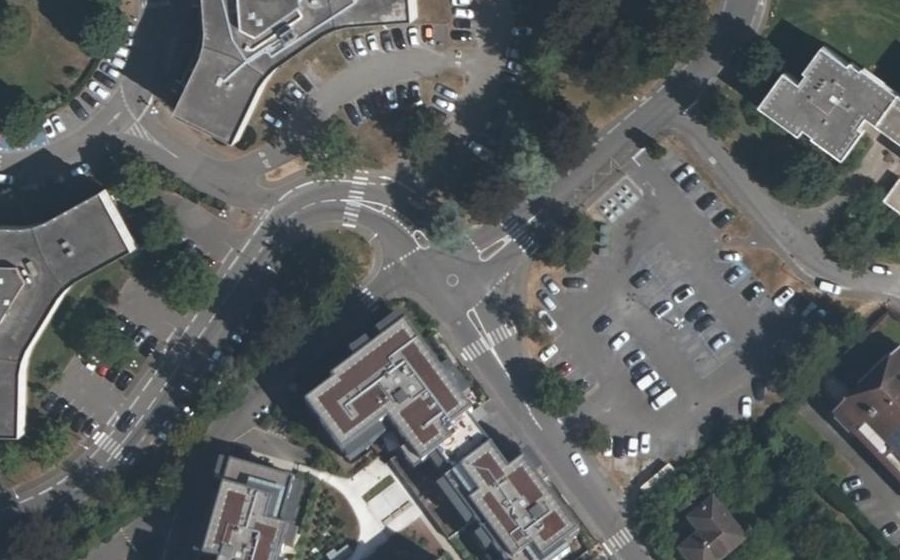 Vue aérienne du Mini-giratoire n°357000336