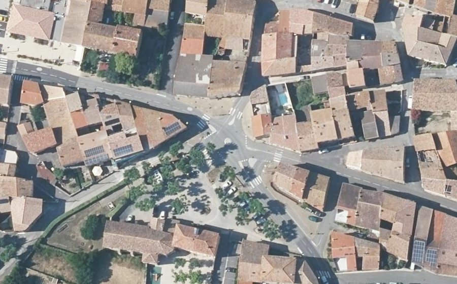 Vue aérienne du Mini-giratoire n°365066806