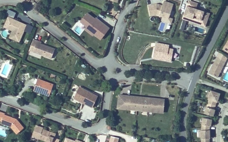 Vue aérienne du Mini-giratoire n°365109509