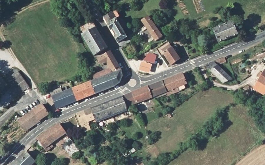 Vue aérienne du Mini-giratoire n°367212406
