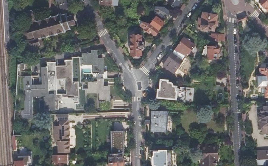Vue aérienne du Rond-Point Romand