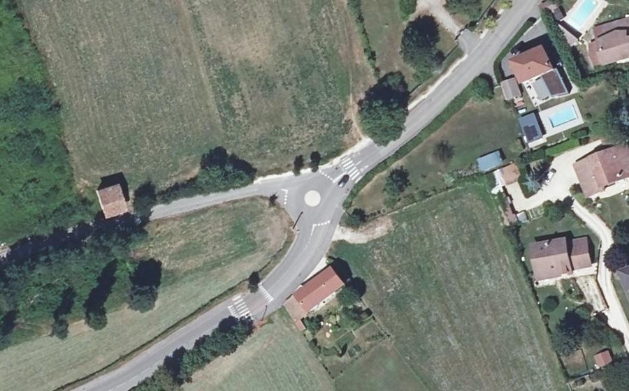 Vue aérienne du Mini-giratoire n°390027224