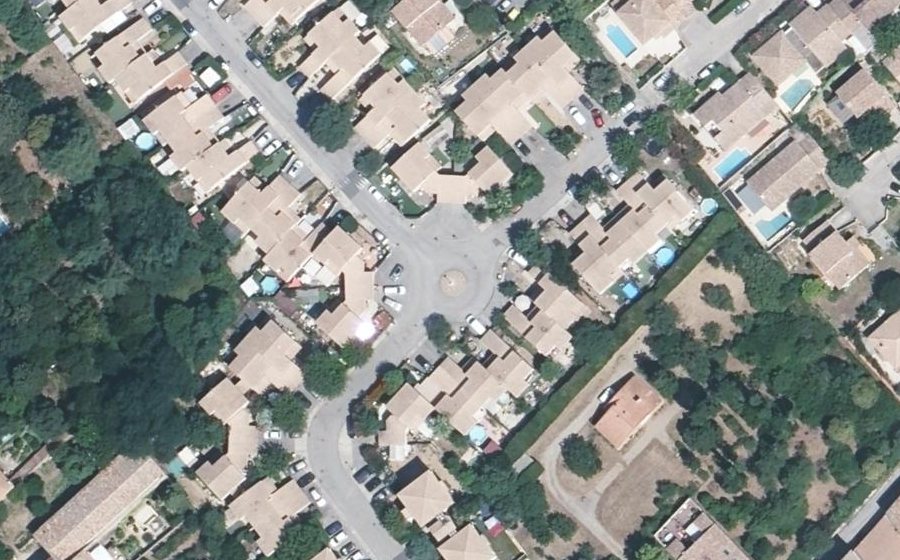 Vue aérienne du Mini-giratoire n°391664392