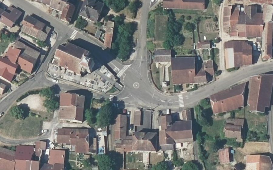 Vue aérienne du Mini-giratoire n°393935542