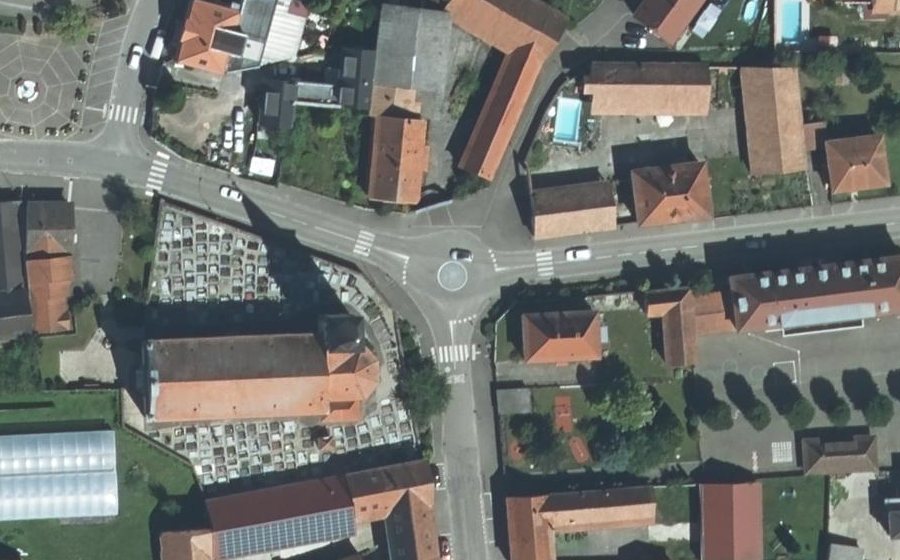 Vue aérienne du Mini-giratoire n°400023641