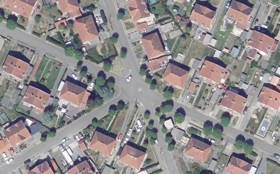 Vue aérienne du Mini-giratoire n°404492407