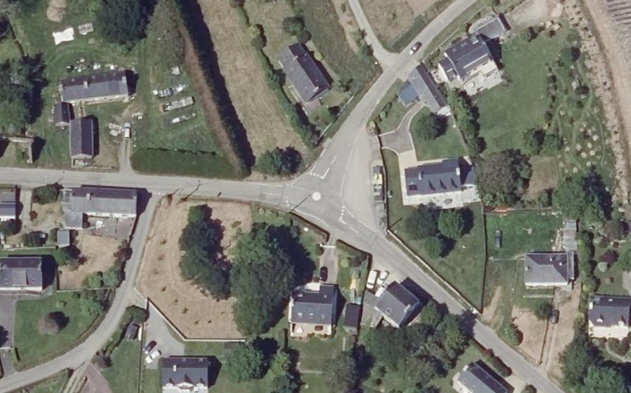 Vue aérienne du Mini-giratoire n°411008070