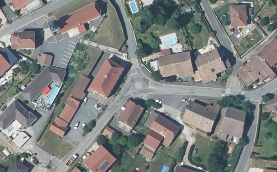 Vue aérienne du Mini-giratoire n°412364736