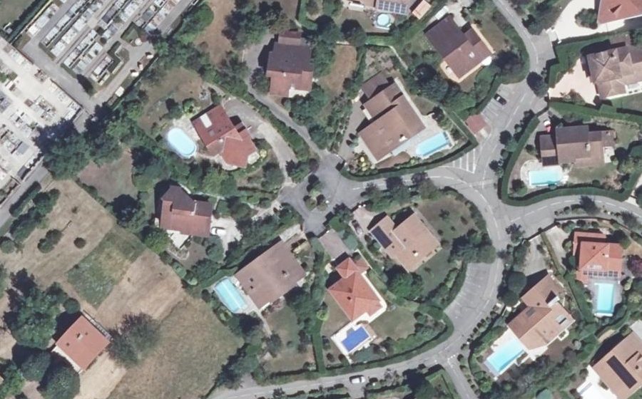 Vue aérienne du Mini-giratoire n°414749003