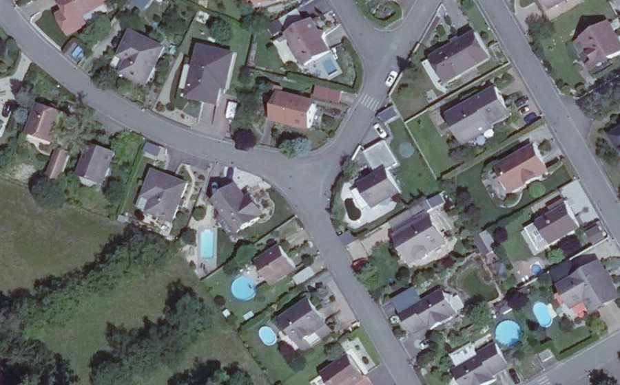 Vue aérienne du Mini-giratoire n°416954805