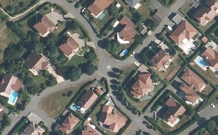 Vue aérienne du Mini-giratoire n°417189408