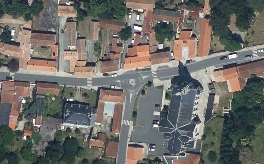 Vue aérienne du Mini-giratoire n°417418758