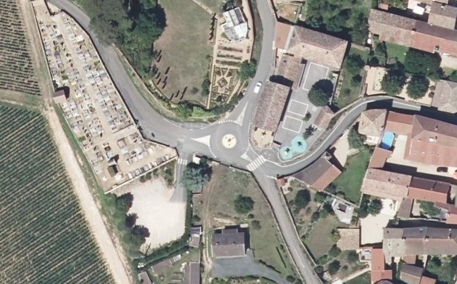 Vue aérienne du Mini-giratoire n°418896216