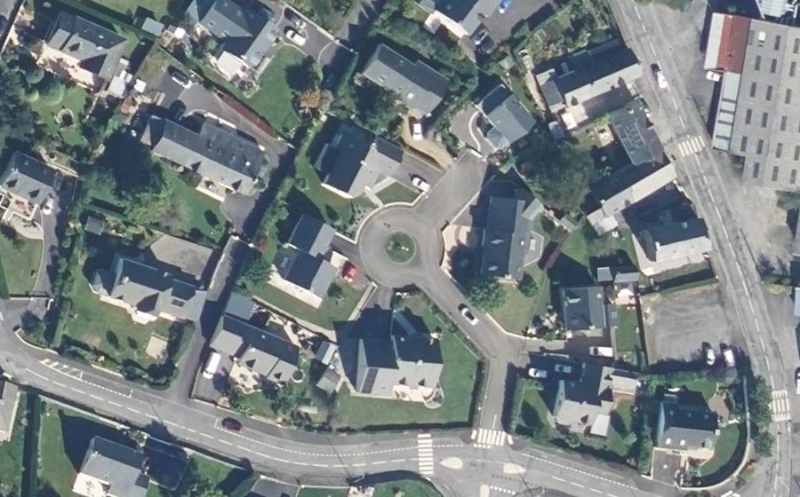 Vue aérienne du Mini-giratoire n°424234000