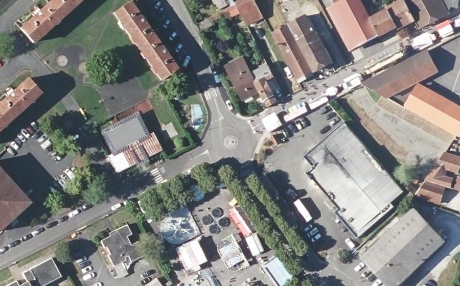 Vue aérienne du Rond-Point de Batz sur Mer