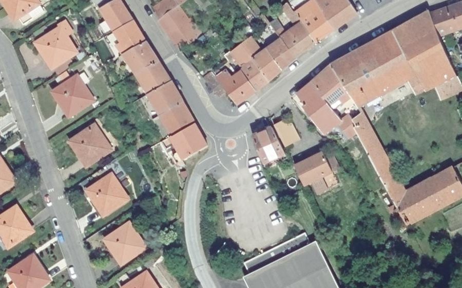 Vue aérienne du Mini-giratoire n°431236905