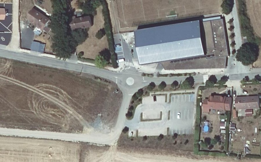 Vue aérienne du Mini-giratoire n°444816541