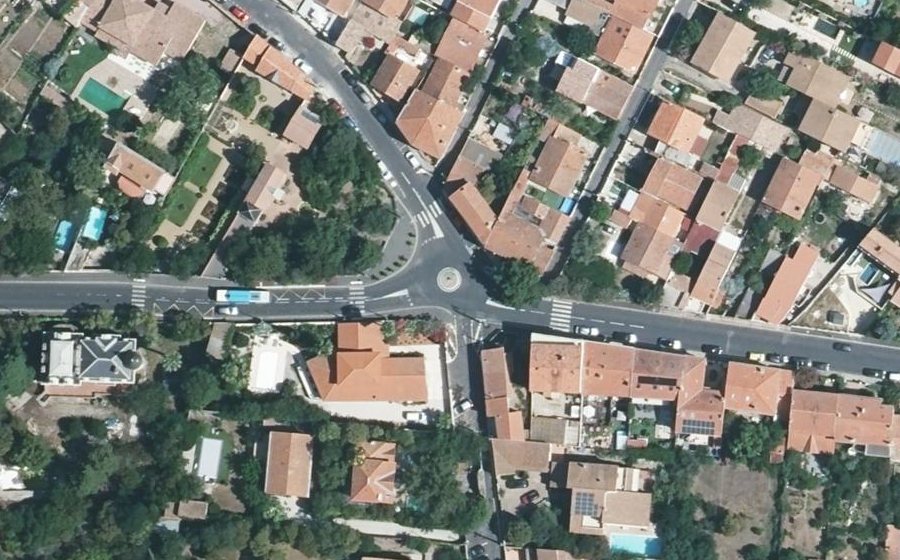 Vue aérienne de la Place Antonin Injalbert