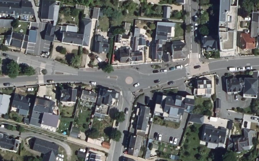 Vue aérienne du Rond-Point du Puits