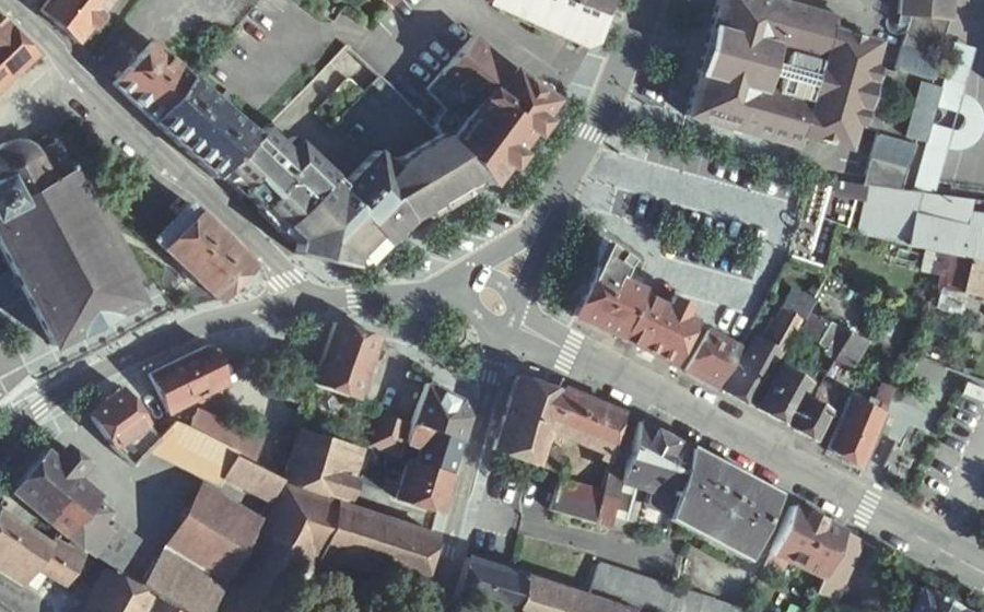 Vue aérienne de la Place de la République