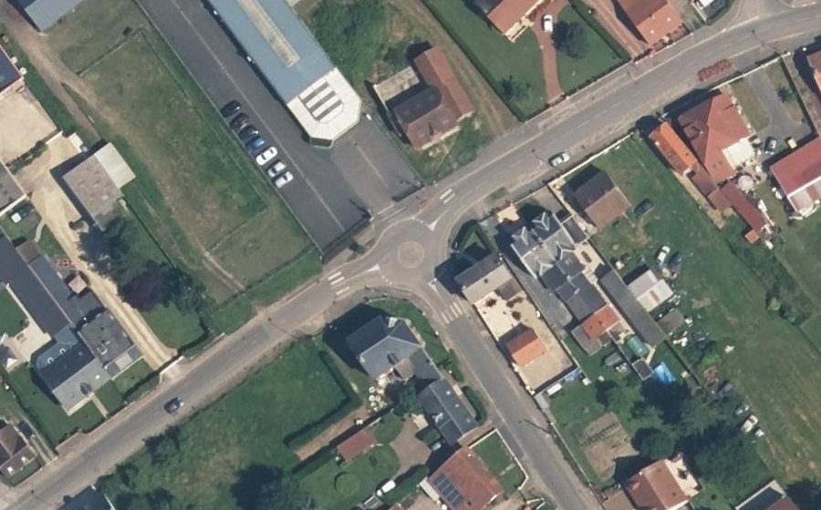 Vue aérienne du Mini-giratoire n°457308792