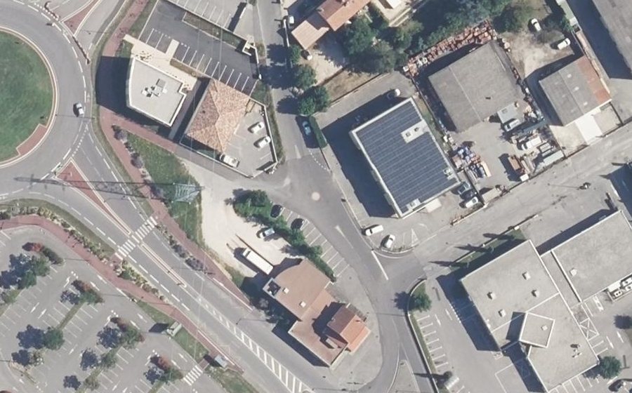 Vue aérienne du Mini-giratoire n°459522025