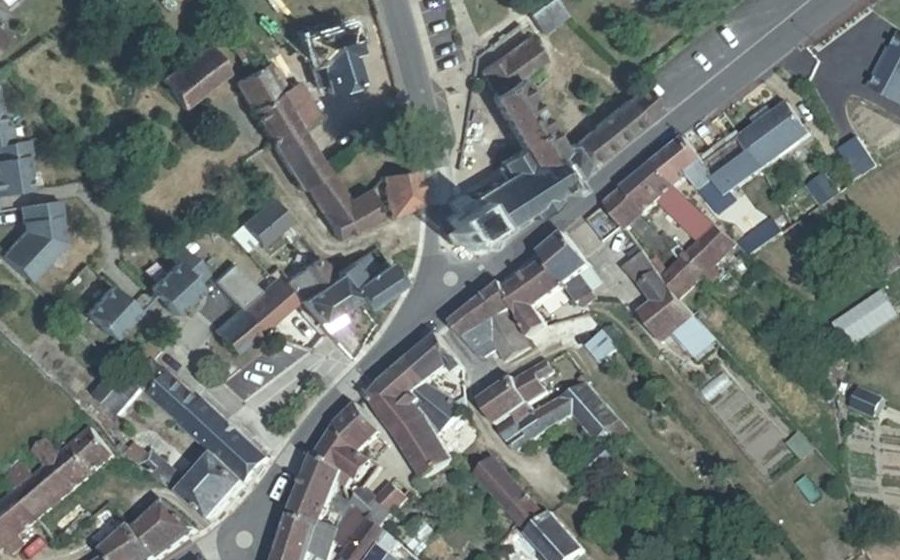 Vue aérienne du Mini-giratoire n°460405913