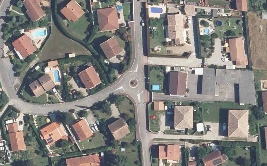 Vue aérienne du Mini-giratoire n°462604535