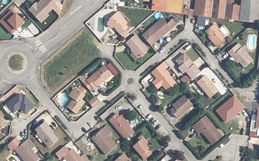 Vue aérienne du Mini-giratoire n°463509464