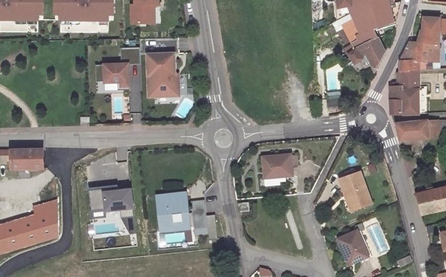 Vue aérienne du Mini-giratoire n°469174925